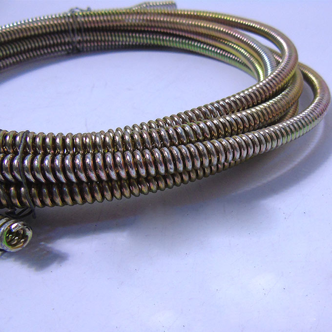 管道疏通机细弹簧长5米滚筒软簧小弹簧疏通机配件软簧钢丝