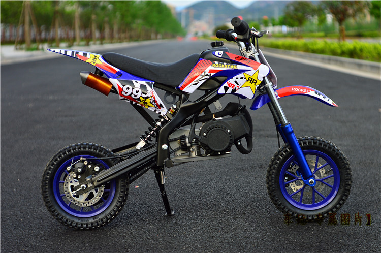 摩托车趴赛小孩骑的越野跑车汽油新款小机车山地迷你中小型儿童非成人