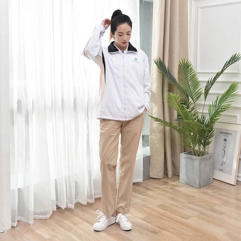 德莉娅吴江高中校服高中生春夏季男女白校服外套白短袖校服套装吴江