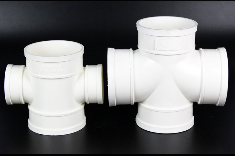 pvc立体四通排水管养鱼缸平面四通接头5075110160斜四通定制160160斜