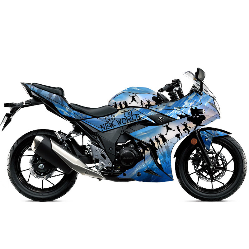 适用于铃木gsx250r版画摩托车身贴纸创意改色贴花改装卡通版画来图