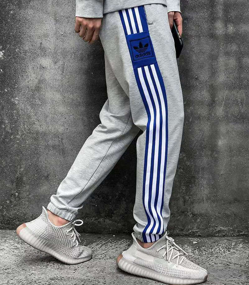 阿迪达斯 (adidas)运动三条杠休闲裤男女潮流宽松情侣长裤春秋三叶草