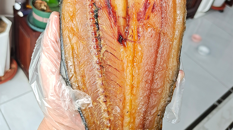 水味源淡晒鲅货青岛甜晒鲅鱼风干不咸燕尾马鲛鱼山东特产淡晒2条共25