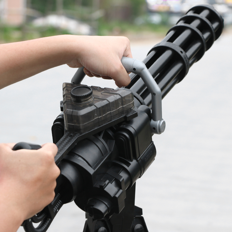 加特林轻机抢炮电动可发射水晶弹水蛋玩具枪8-9至10-12岁男孩绝地求生