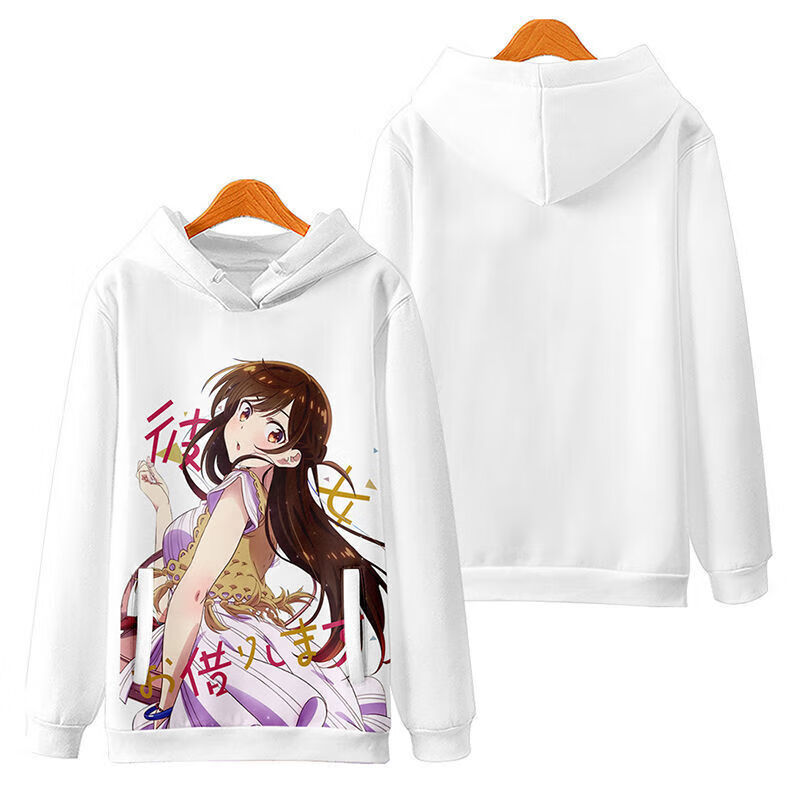 租借女友动漫周边卫衣水原千鹤一之濑千鹤连帽外套秋冬二次元衣服 连