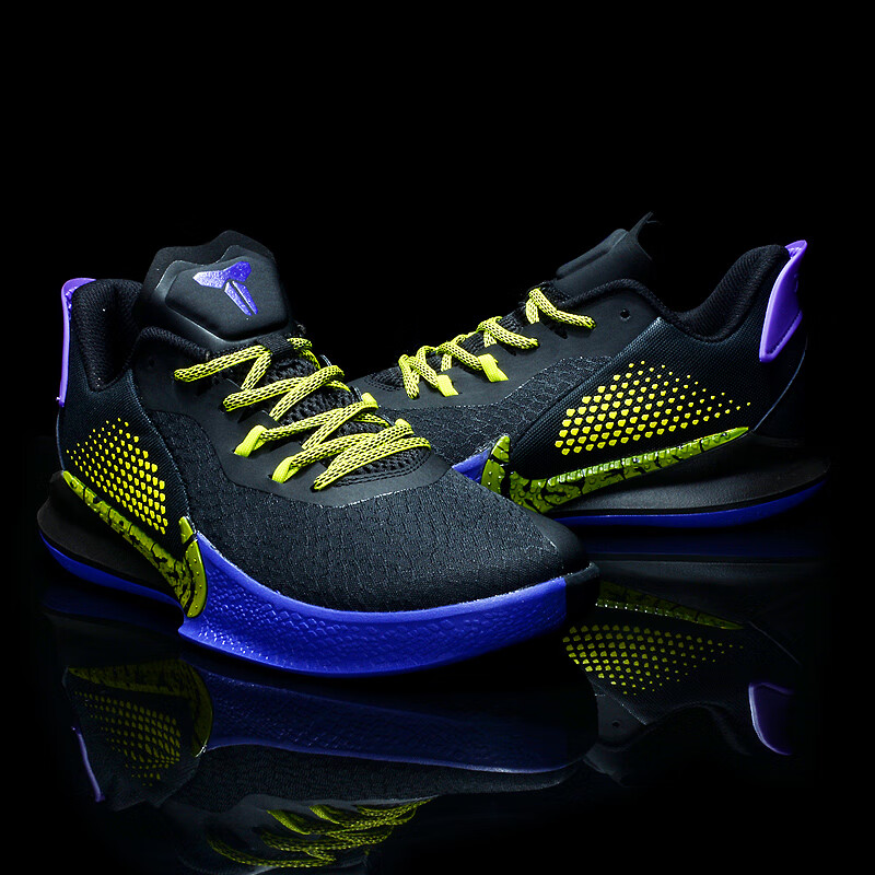 耐尅联名男鞋篮球鞋男黑曼巴精神二代限量版毒液低帮运动鞋12 曼巴2