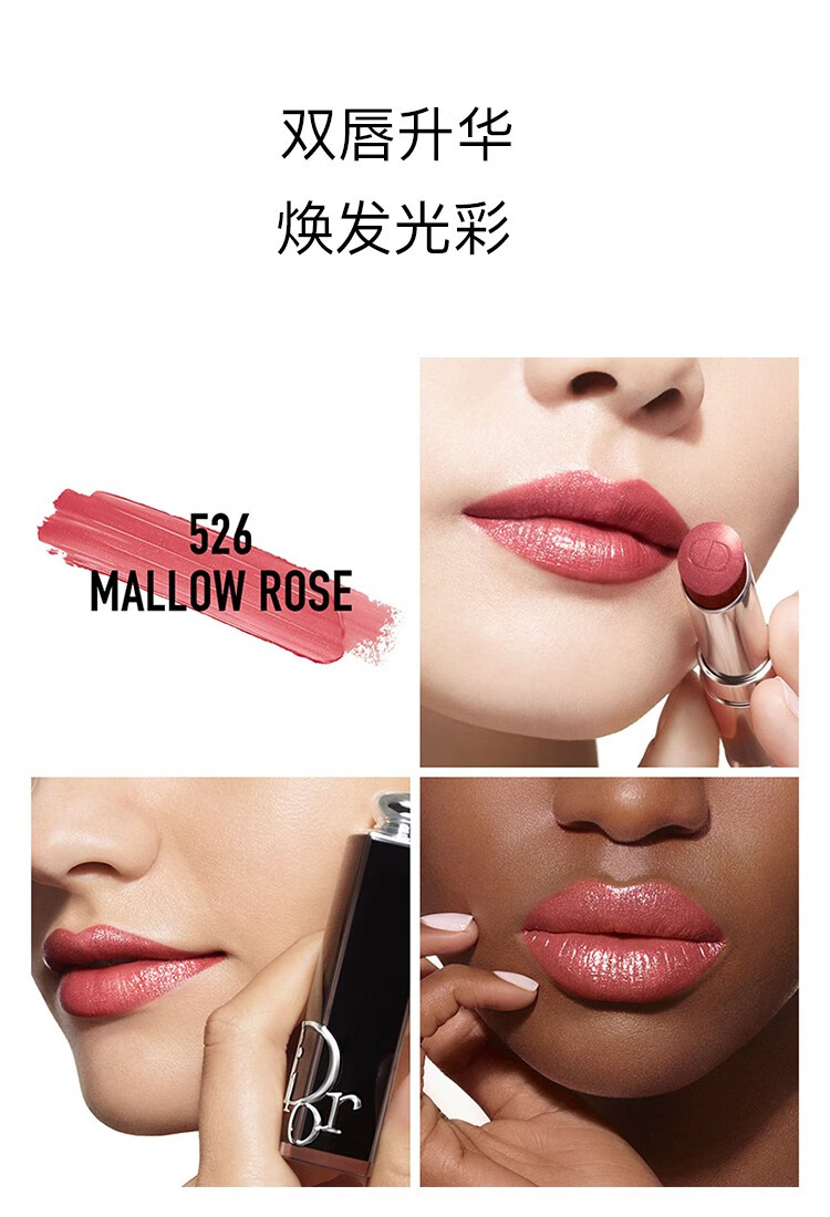 迪奥（Dior）魅力新黑管保湿光泽唇膏口红3.2g 盈亮系列 667