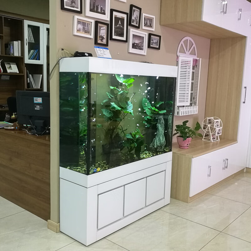 【京选优品】鱼缸超厚大型鱼专用缸鱼缸客厅大型家用水族箱隔断墙落地