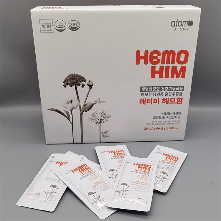 韩国艾多美焕力饮atom美当归蜂蜜饮hemohim60提免疫 国内现货刮码