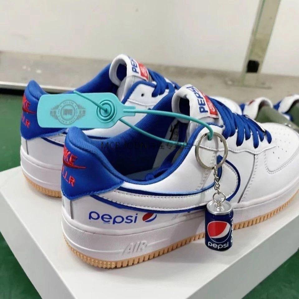 一号ariforce百事可乐联名款男女低帮运动休闲板鞋中帮纯色36标准码