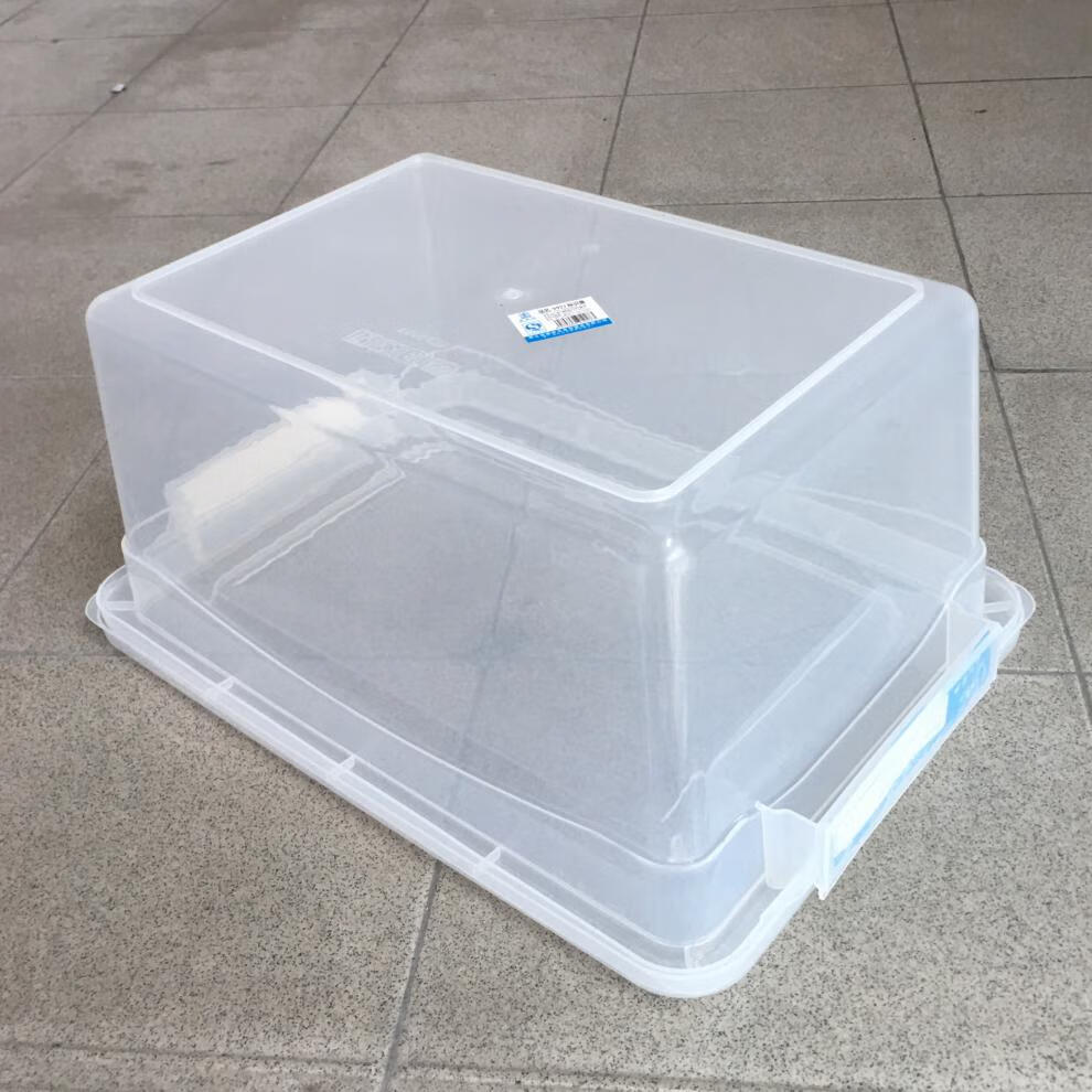 加厚塑料保鲜盒长方形商用大号标签盒大容量酒店透明带盖 9915:31*24*