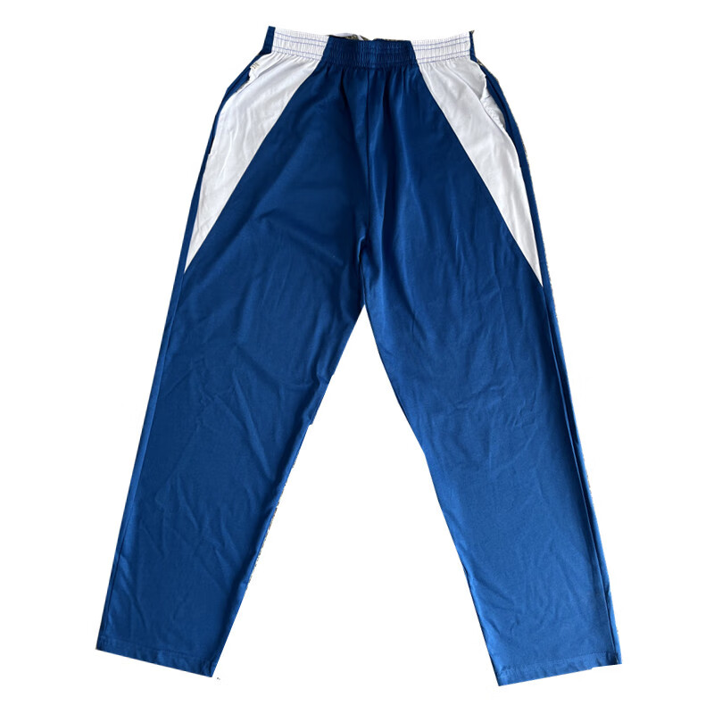 阳江一中夏装短袖上衣t恤短袖长裤套装校服阳江一中校服 蓝色长裤 170