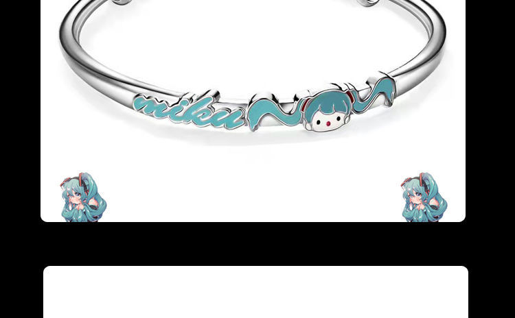 动漫初音未来手环 二次元周边手镯超仙学生情侣送礼物ins手链 初音