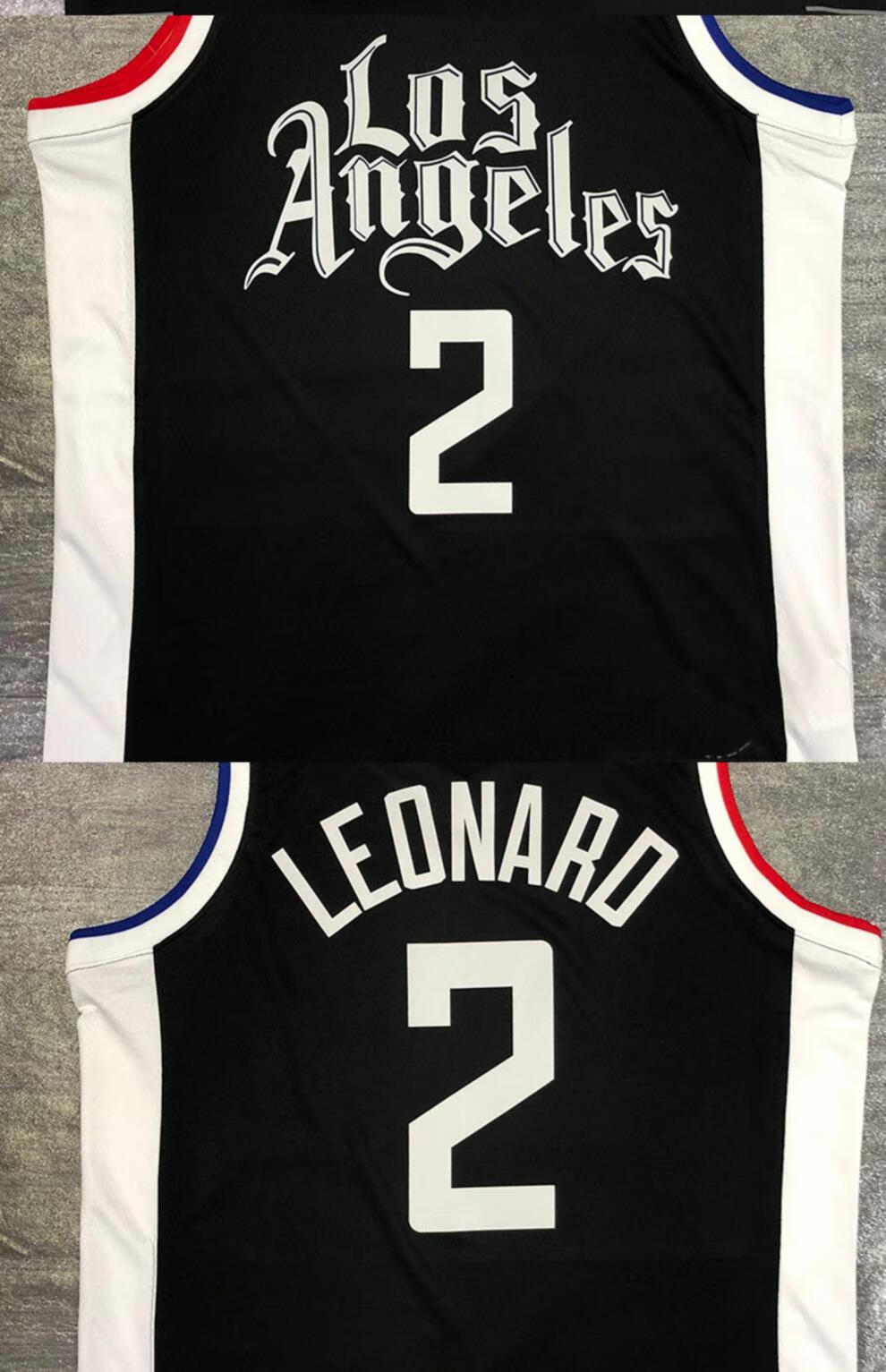 滕讯体育nba旗舰快船队13号乔治球衣球裤套装城市版2号伦纳德男女背心