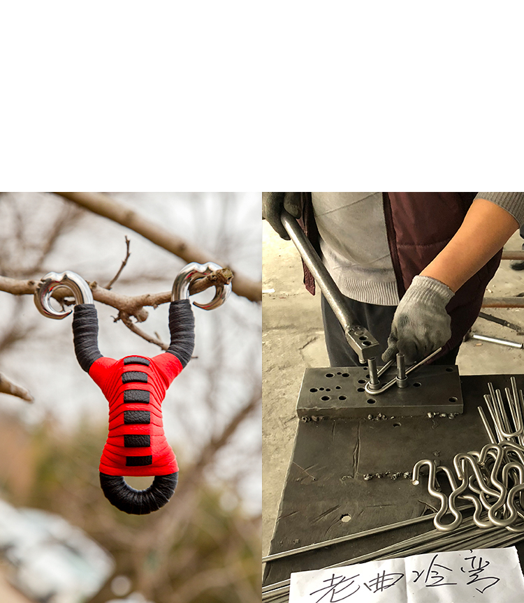 不锈钢传统手工冷弯藏地羚羊专用高精度弹弓户外竞技反曲弹弓工器9mm