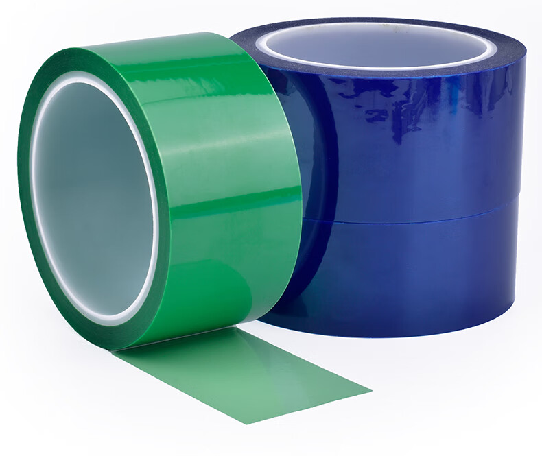 胶pet耐磨耐酸碱工业胶003mm厚单面胶带草绿色5mm宽100米长5卷共500米