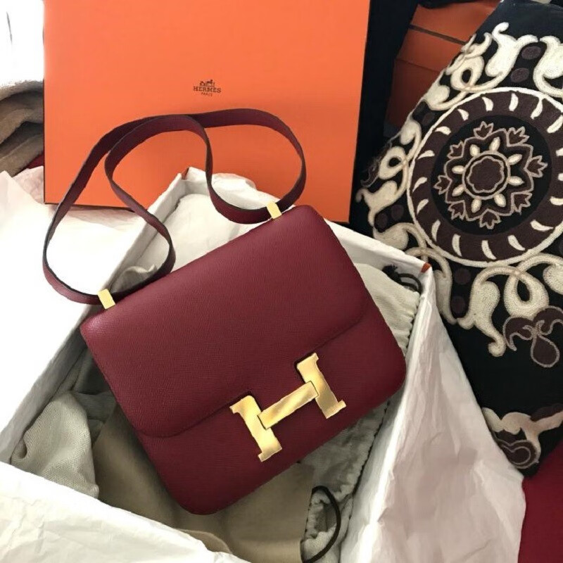 【正品鉴定】hermes爱马仕康康包19cm白色女士休闲百搭 预售 白色