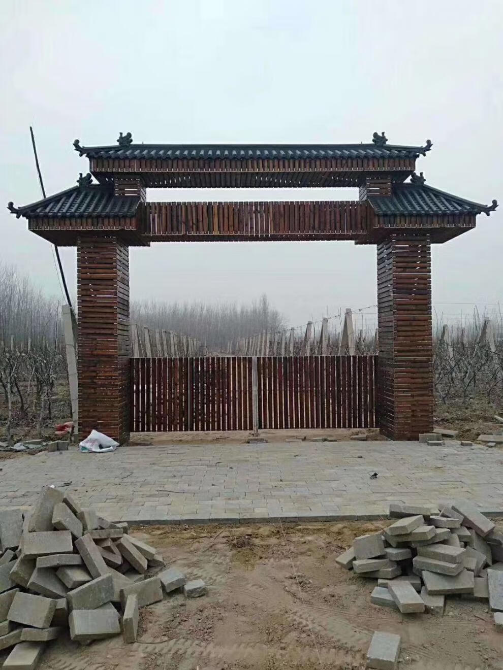 中式仿古屋檐门头一体仿古瓦树脂瓦仿真琉璃瓦徽派围墙装饰塑料瓦 翘