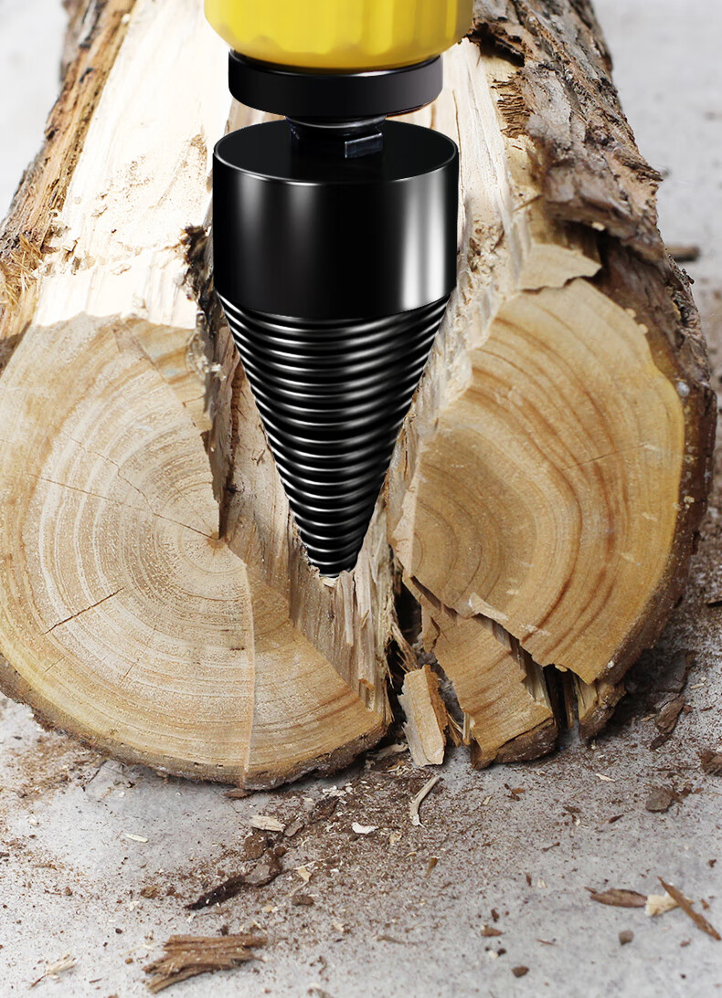 劈柴神器家用农村破柴机钻头大号木头专用分裂器电动工具劈材开42mm