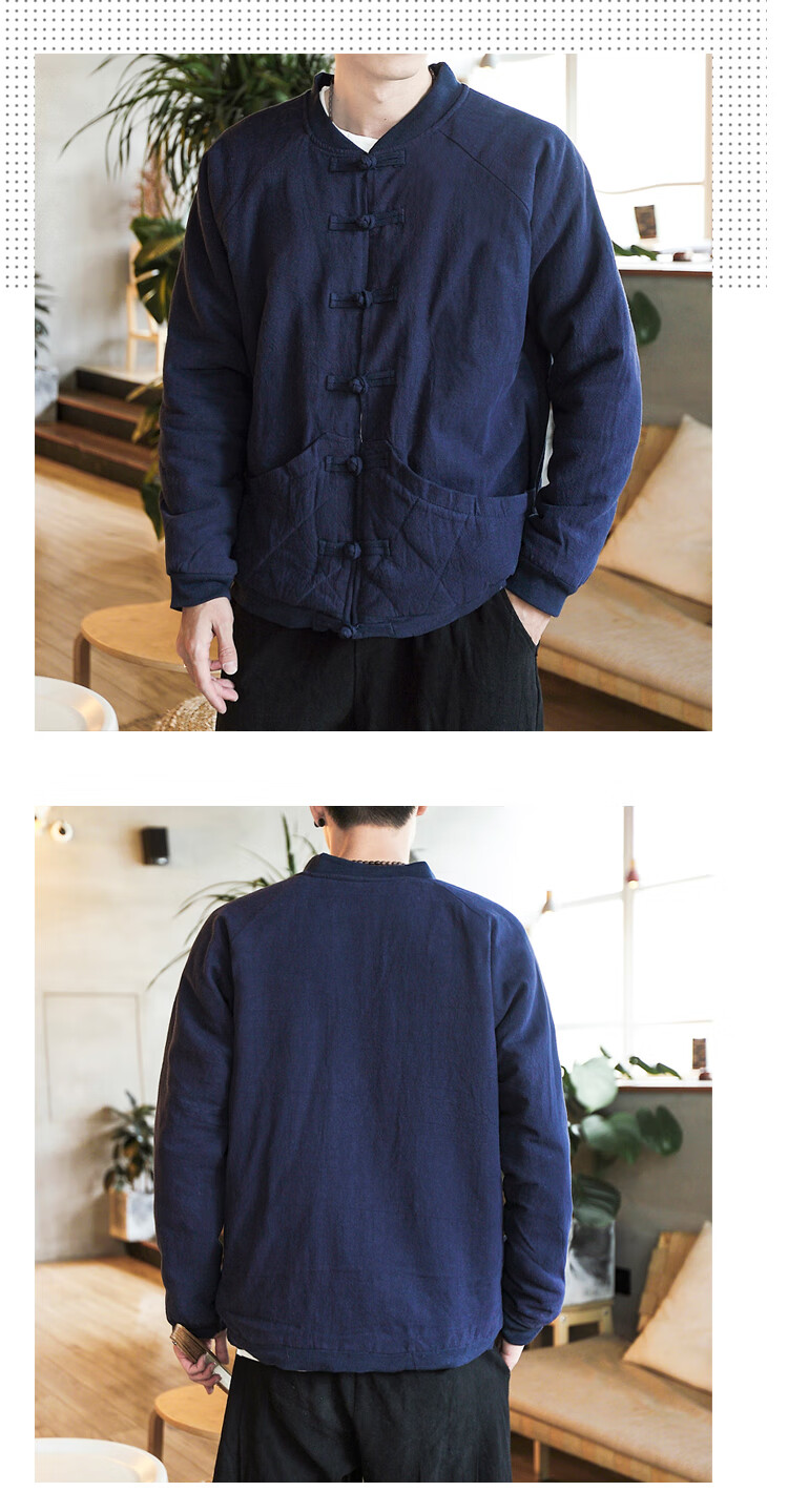 看守所监狱专用棉衣服男士加厚款男装秋冬季外套劳改犯棉服 k128咖啡