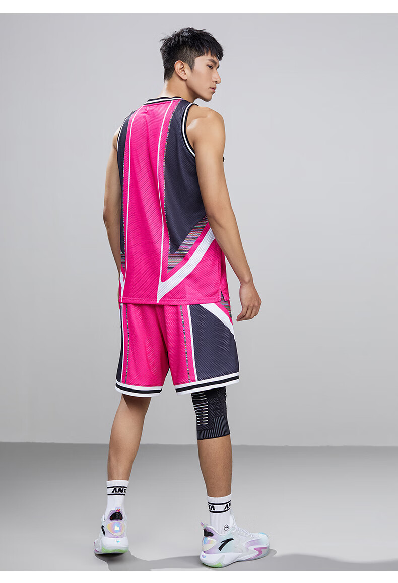 安踏快干科技丨篮球套男士针织背心篮球训练夏季透气运动套装街头风