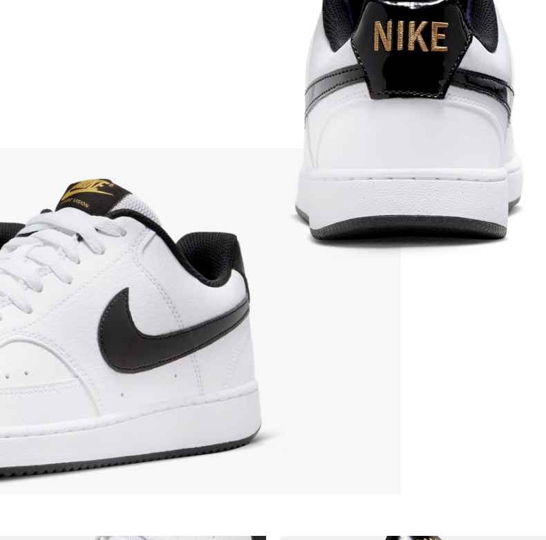 nike耐克官方court vision lo男子运动鞋秋季耐克勾勾dv1899 100白色