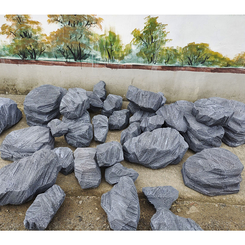 定制泡沫石头假石头仿真假山道具影视橱窗演出造景石块装饰石头墙 70