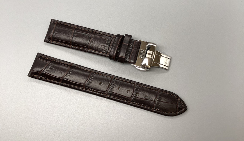 适配适用天梭1853prc200t055表带 t055417a t055410 t055427a真皮 棕