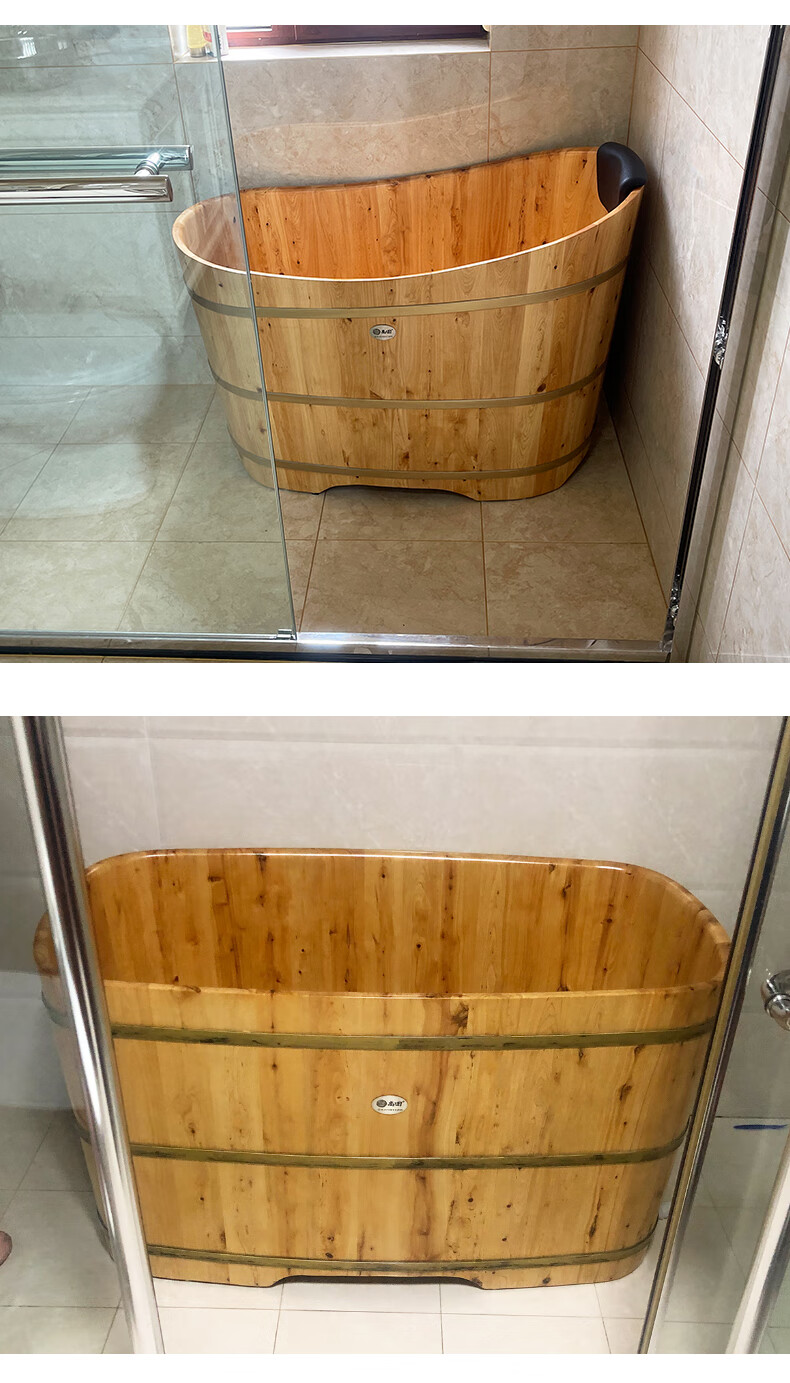 泡浴桶成人木桶尚田香柏木泡澡木桶浴桶家用实木深泡圆形成人洗澡沐桶