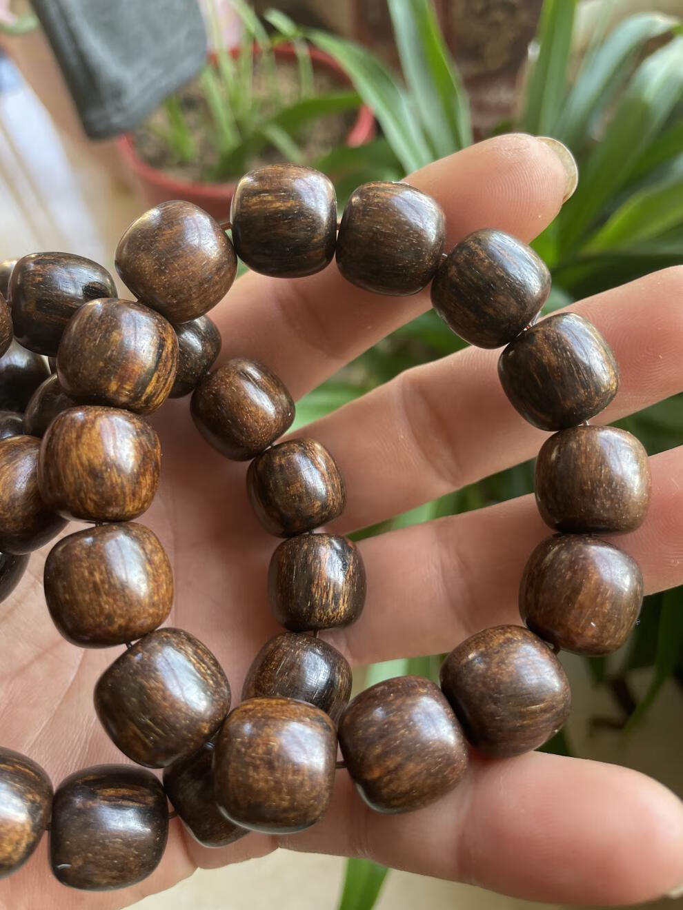 【现货】巴布亚贡木沉香手串佛珠同料1516老型按图择优发【图片 价格