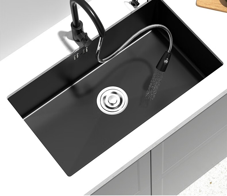 长虹changhong台下专用水槽单槽304不锈钢洗菜盆纳米厨房水池洗碗池淘