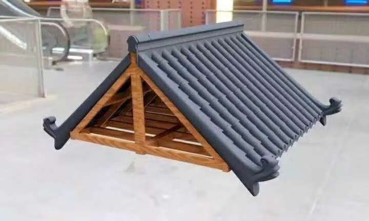 2022新款树脂瓦瓦片屋顶30年加厚仿古树脂瓦一体瓦古建中式房顶屋檐