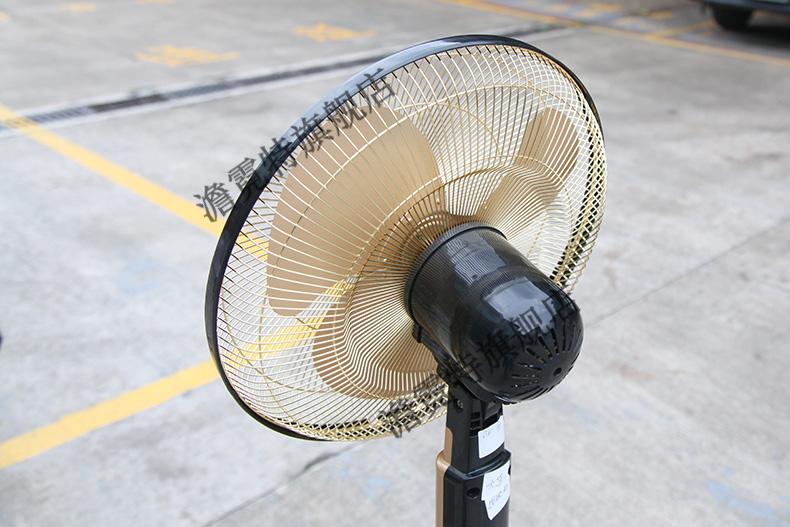 冠凌电风扇立式家用1618大风量铁叶遥控款铜电机落地扇 16b30电镀金色