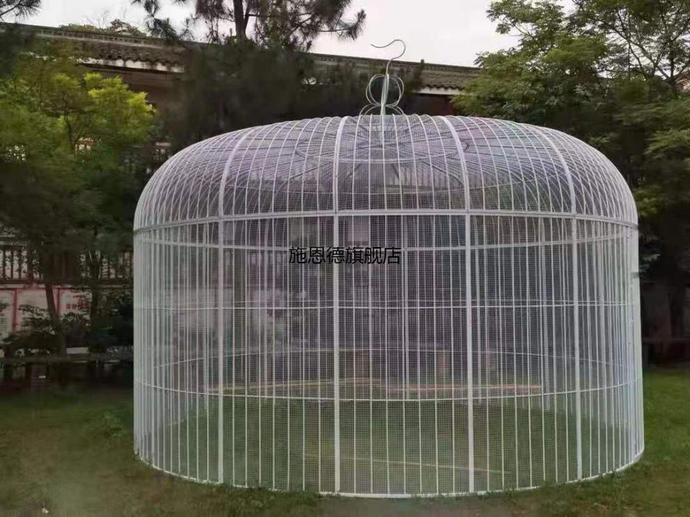 【孔雀笼】景区铁艺超大号鸟笼鹦鹉鸟笼室外大号加网鹦鹉笼户外大型