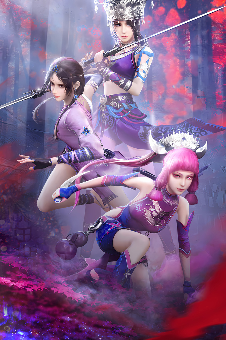 不良人海报 画江湖之不良人海报定制壁纸挂画女帝姬如雪陆林轩蚩梦