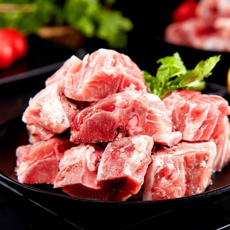 顺丰猪脊骨龙骨新鲜冷冻龙骨段猪背骨辣骨饭酱骨架煲汤食材2斤实惠装