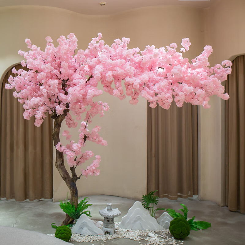 仿真树仿真樱花树网红桃花树大型假树室内外装饰许愿树商场酒店橱窗