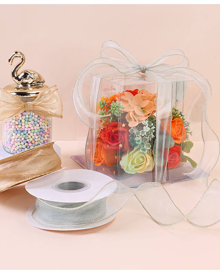 母亲节花束丝带鲜花花束包装圣诞纱带鱼尾纱丝带头饰diy蕾丝彩带缎带