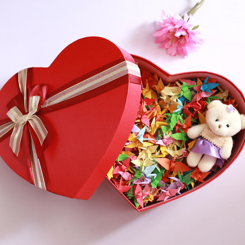 嘉迅鸽 手工成品千纸鹤做好的折纸生日礼品创意许愿礼物送男女友走心