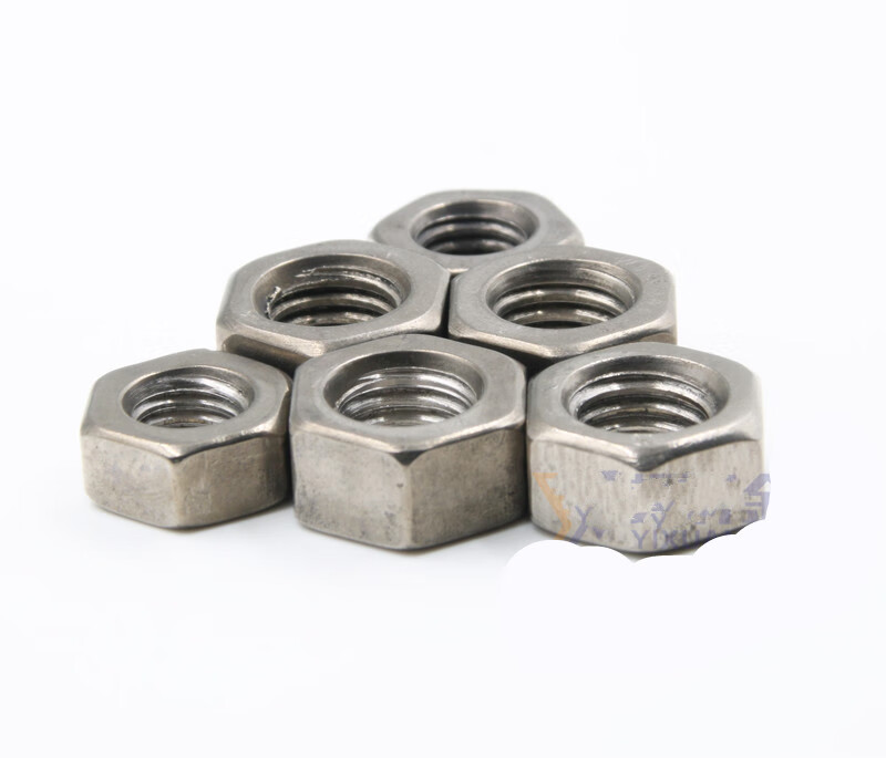 钛螺母 ta2钛六角螺母 钛螺帽ta2钛螺丝帽m4m5m6m8m10m12m14m16 m4