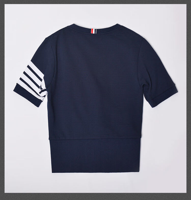 tb四条杠四道杠汤姆半袖短袖潮流开衫欧美韩版时尚个性夏季办公室外套