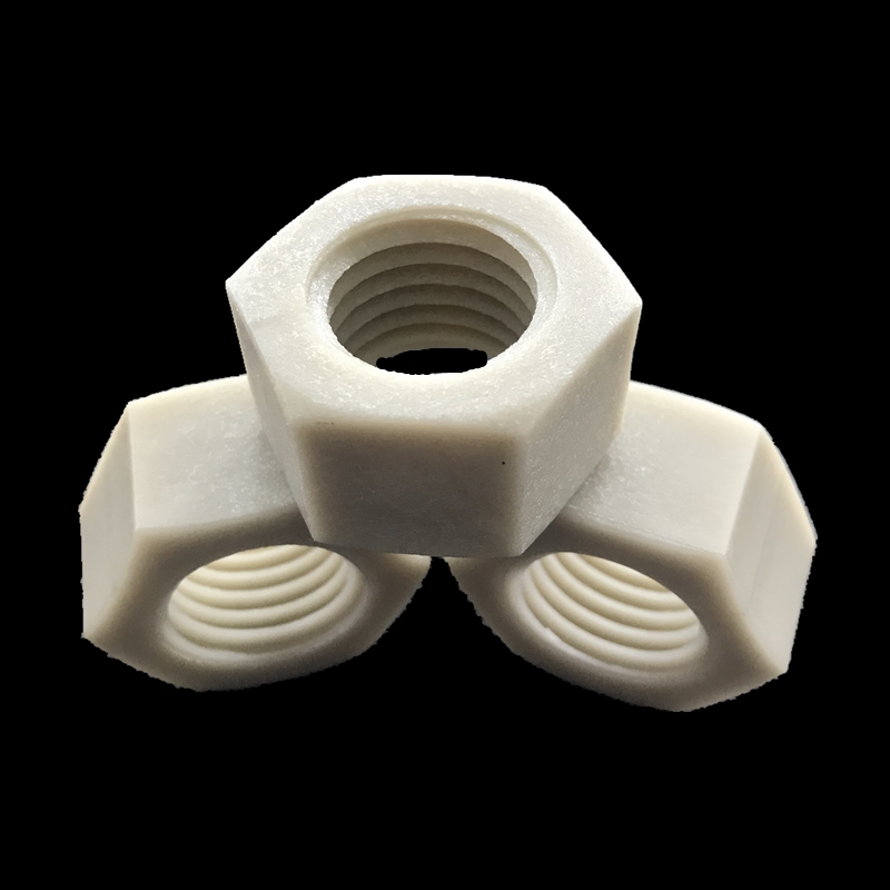 高强度塑料螺母平垫m3~m20 尼龙玻纤垫圈塑料螺母垫片 外六角螺母 m6