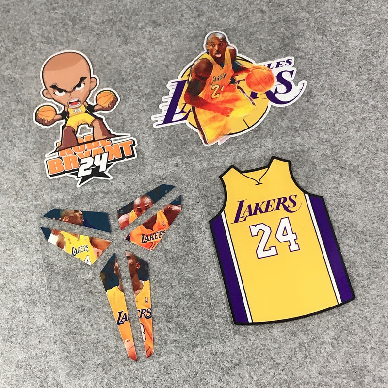 nba车贴标志湖人球衣24号8贴纸反光纪念黑曼巴kobe篮球球星 款式8