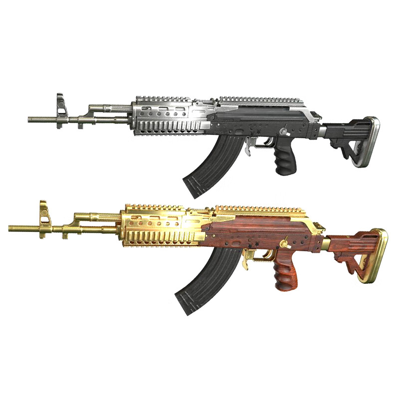 pubg绝地求生镀金m762皮肤cdk礼品电镀beryl黄金白银枪m762镀金镀银