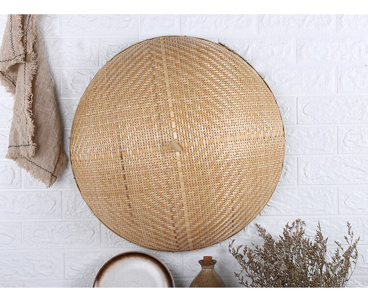 菜罩子 竹编餐桌罩防蝇饭菜罩菜盖大号剩菜罩子桌罩圆形家用盖菜罩竹