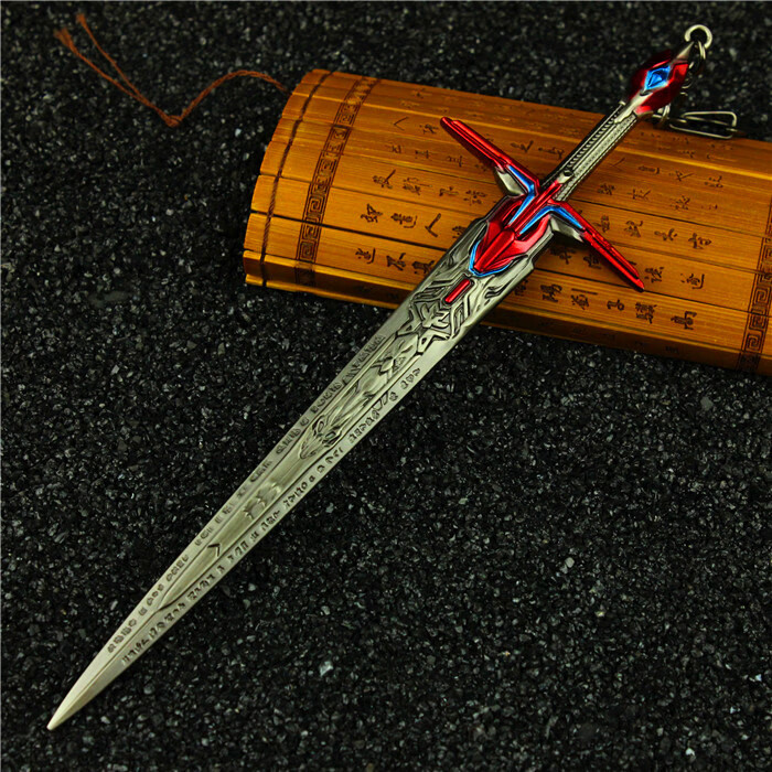 擎天柱的剑5周边擎天柱星辰剑合金模型变5凯德威震天金属挂饰中号22cm