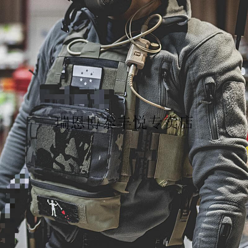 0快开低调战术背心 molle背板 消光低可视度 pewtac cb狼棕【图片