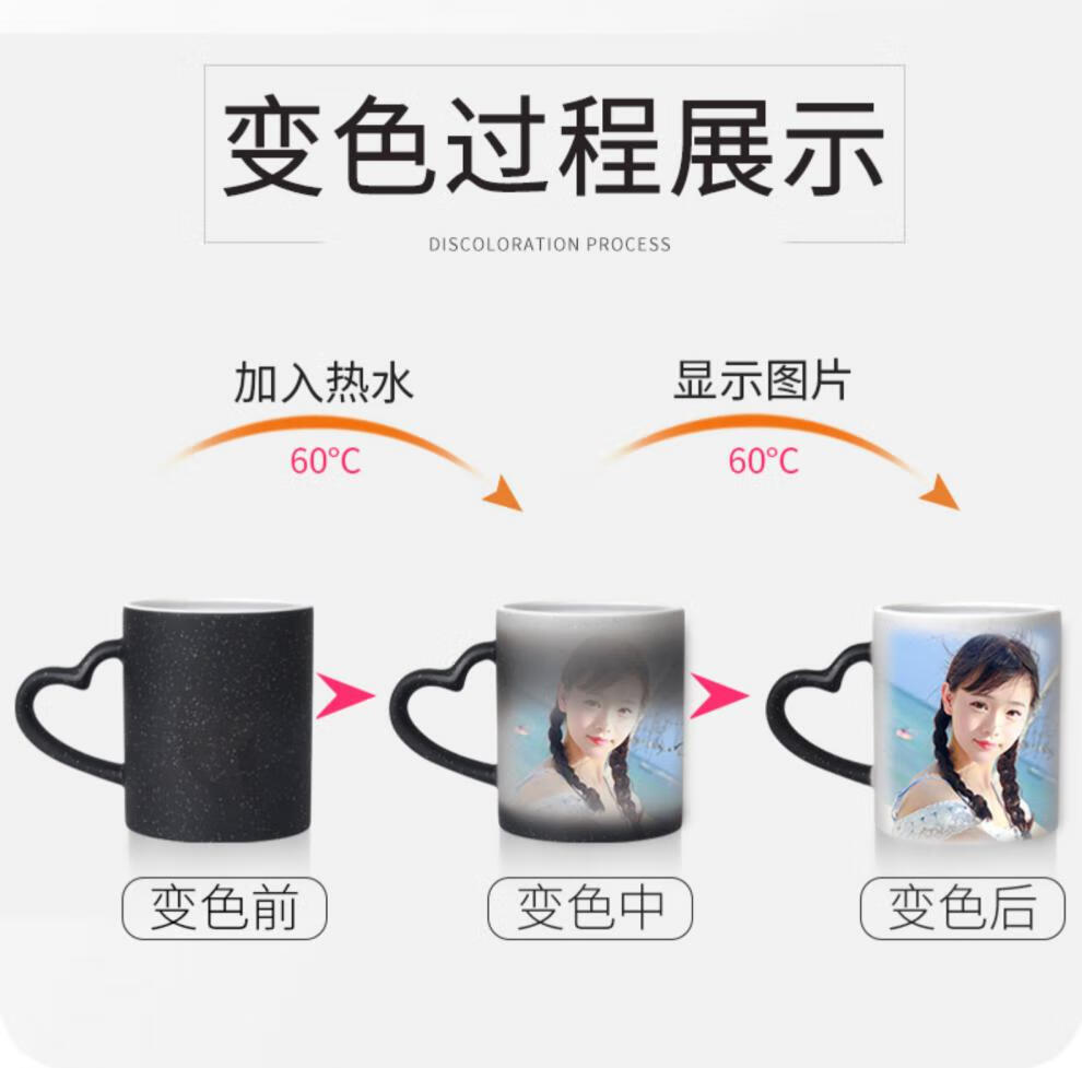 潮流定制可印照片星空黑豪华装一瓷盖瓷勺深蓝礼盒拉菲草花陶瓷款式1