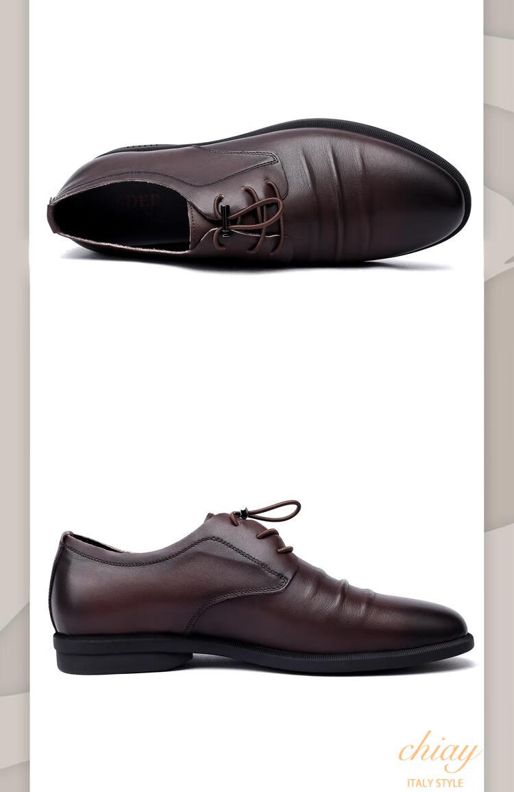 chiay高端品牌轻奢侈品男鞋高档2022夏季新款男士商务休闲正装鞋男纯