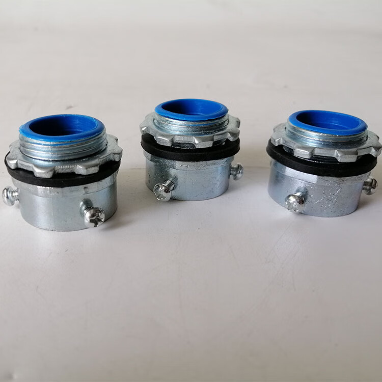 栀司 镀锌卡套三柱接头q235b防爆穿线盒连接器dn20无丝钢管衔接接头 4
